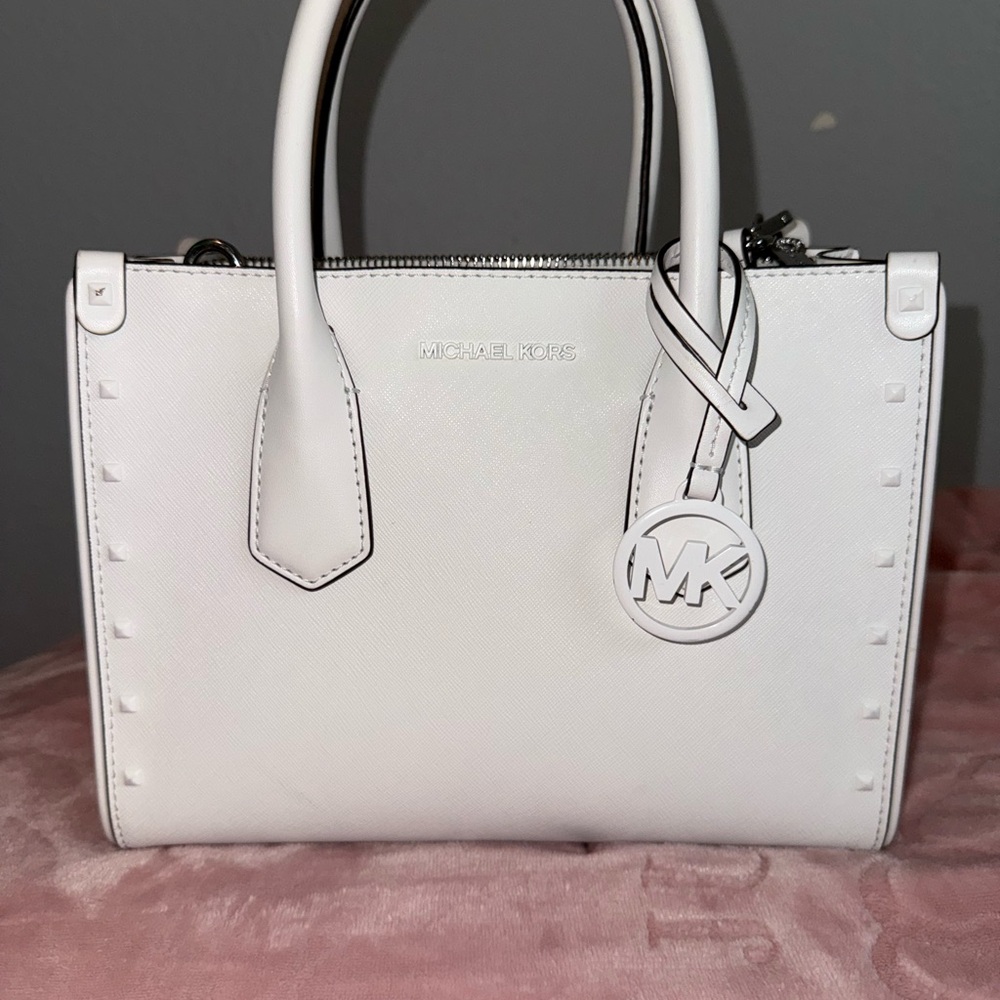 Michael Kors White Satchel Bag